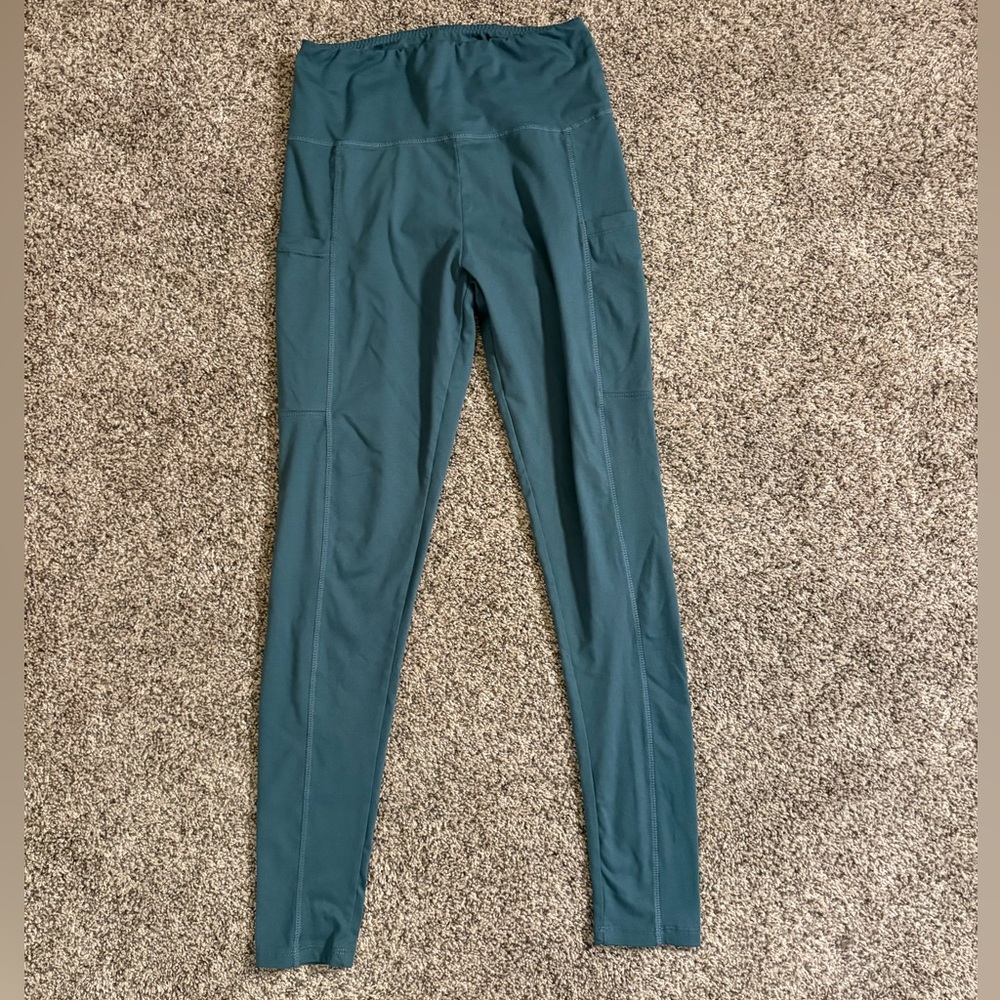 Women's Olive High-Waisted Leggings